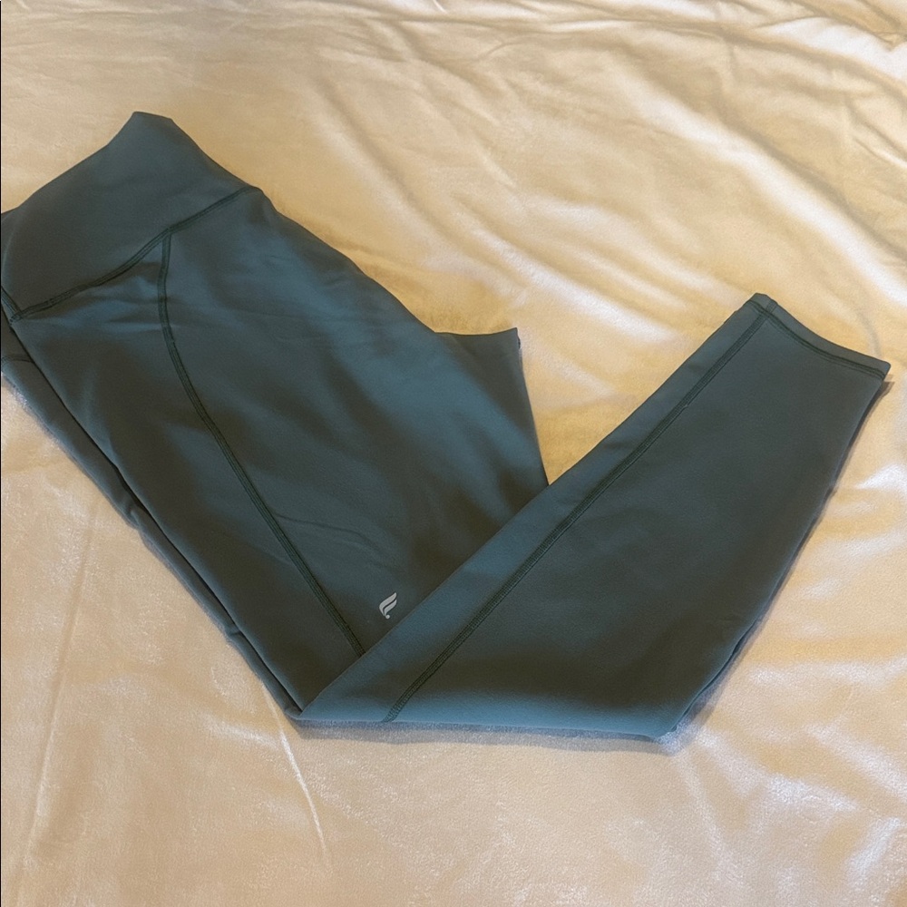 Fabletics PowerHold Army Green Leggings